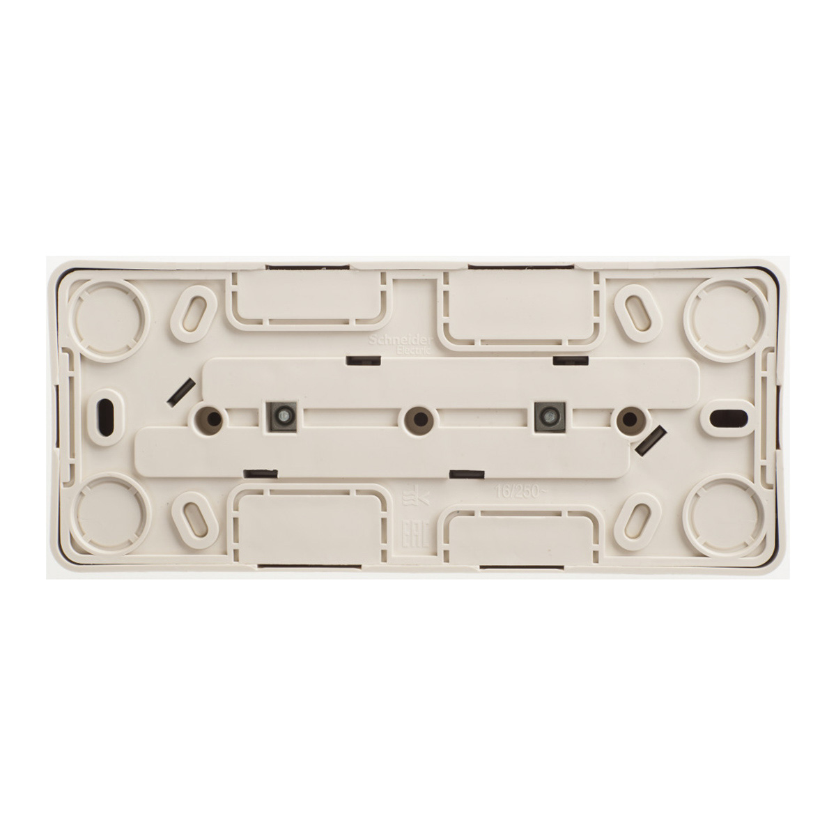 Розетка открыт. уст. "этюд" 3-х местн. 16а, кремовый (1/11/88) "schneider"