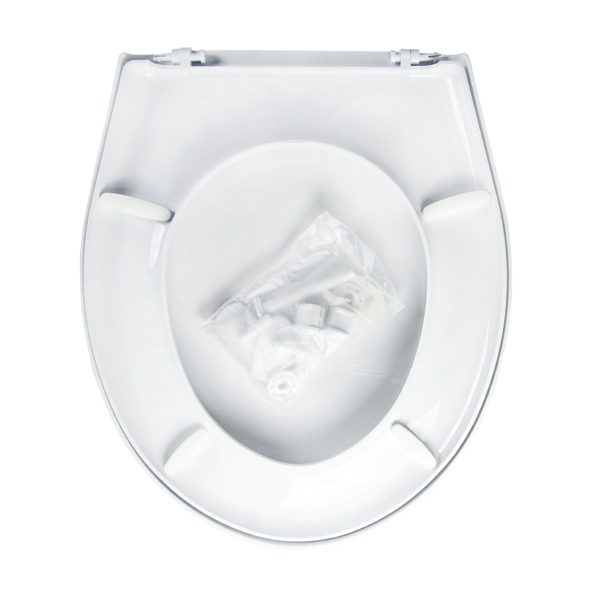 Сиденье для унитаза "универсал" белое (1/12) "инкоэр"