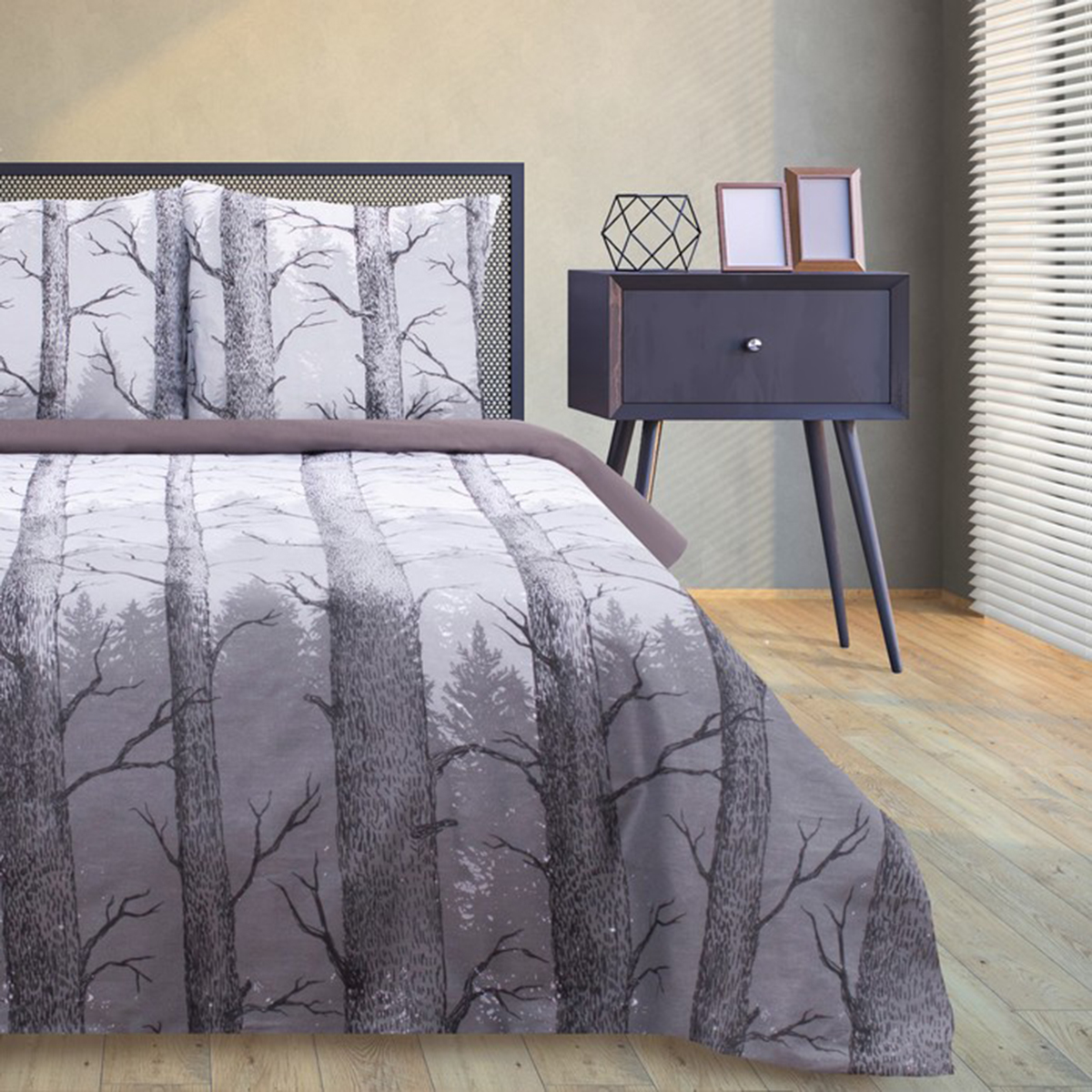 Постельное белье "этель" лес 2 сп. (бязь) (1) 4154821