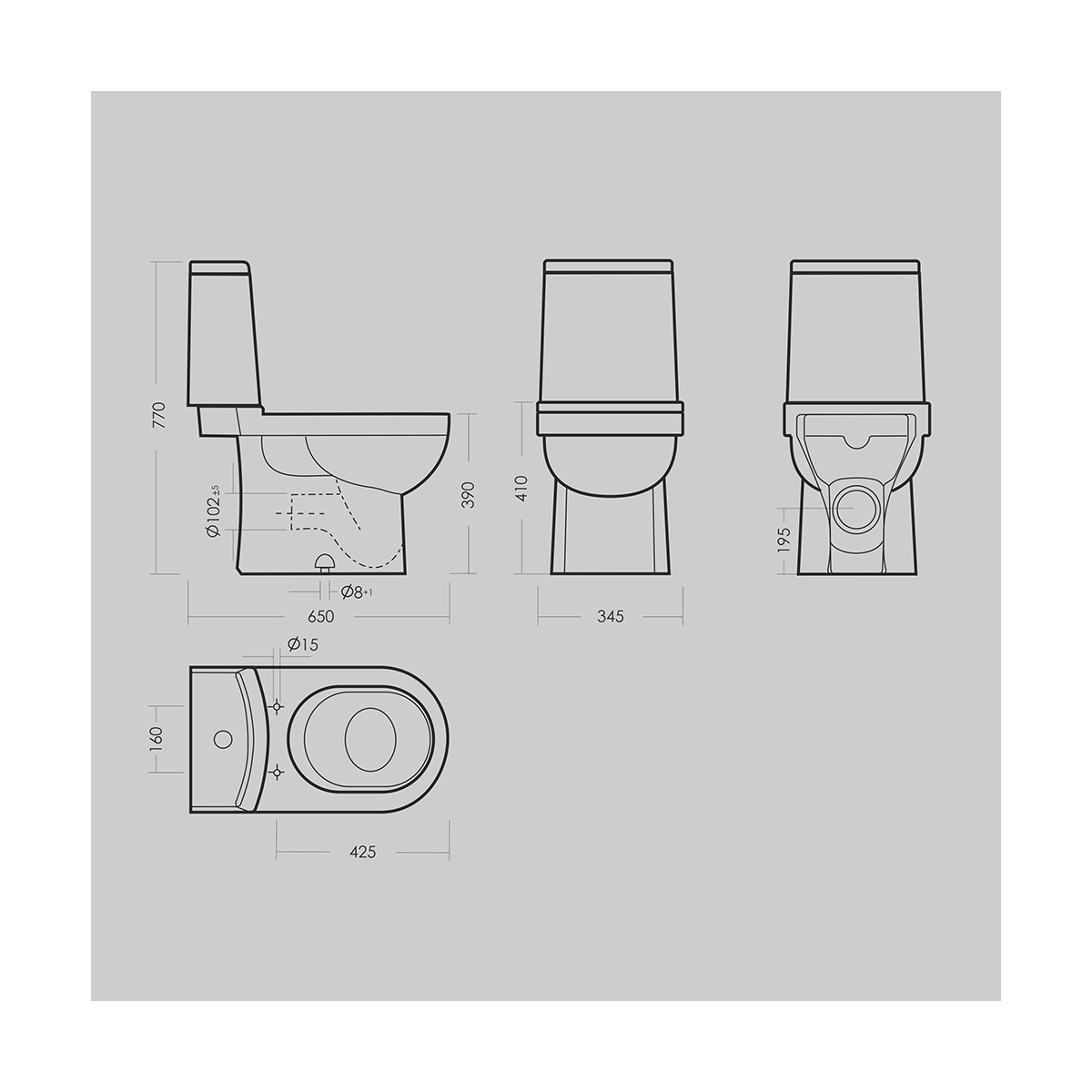 Унитаз напольный "next slim" белый "sanita luxe"  wc.cc/next/2-slimdm/wht.g/s1