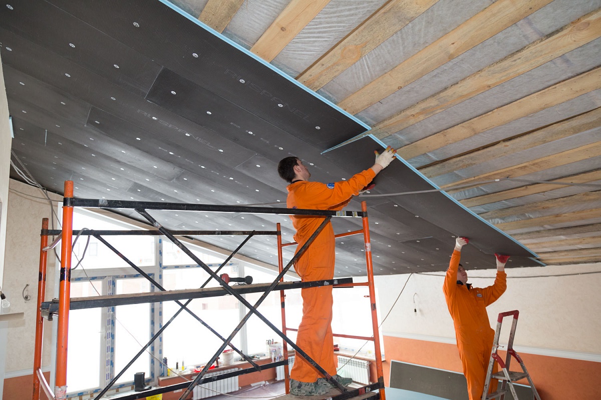 Панели экранирующие электромагнитное излучение из пенополистирола и шунгита с армирующим слоем с двух сторон Руспанель - Ruspanel двухсторонняя 100 Рпг 2 Styrofoam Dow Rpg 2 Shungit Дл 2500 Шр 600 1 Лх1.5 м2.