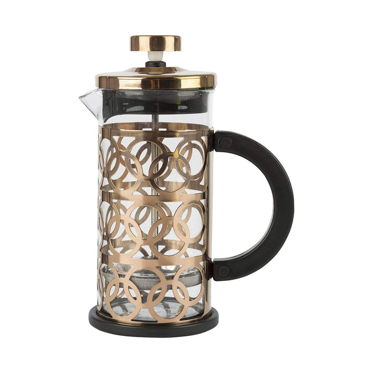 Чайник-кофейник с прессом "bronzo" стекло 350 мл (1/12) "mallony"