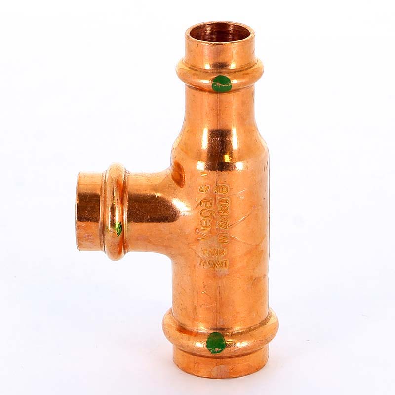 Тройник пресс медный Profipress VIEGA 22х18х15