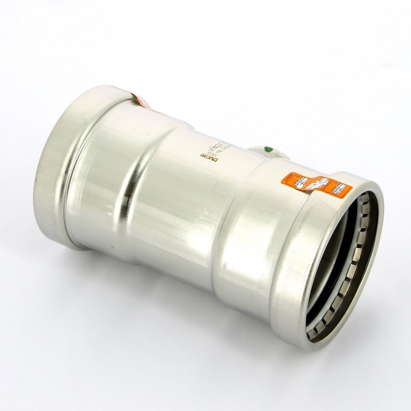 Тройник пресс 76x35x76 нержавеющая сталь Sanpress Inox VIEGA