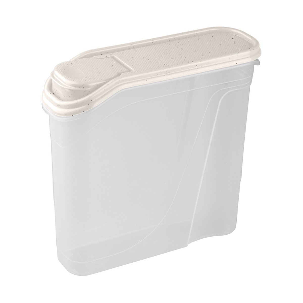 Емкость для сыпучих продуктов 2 л (бежевый флэк) (1/24) "бытпласт"