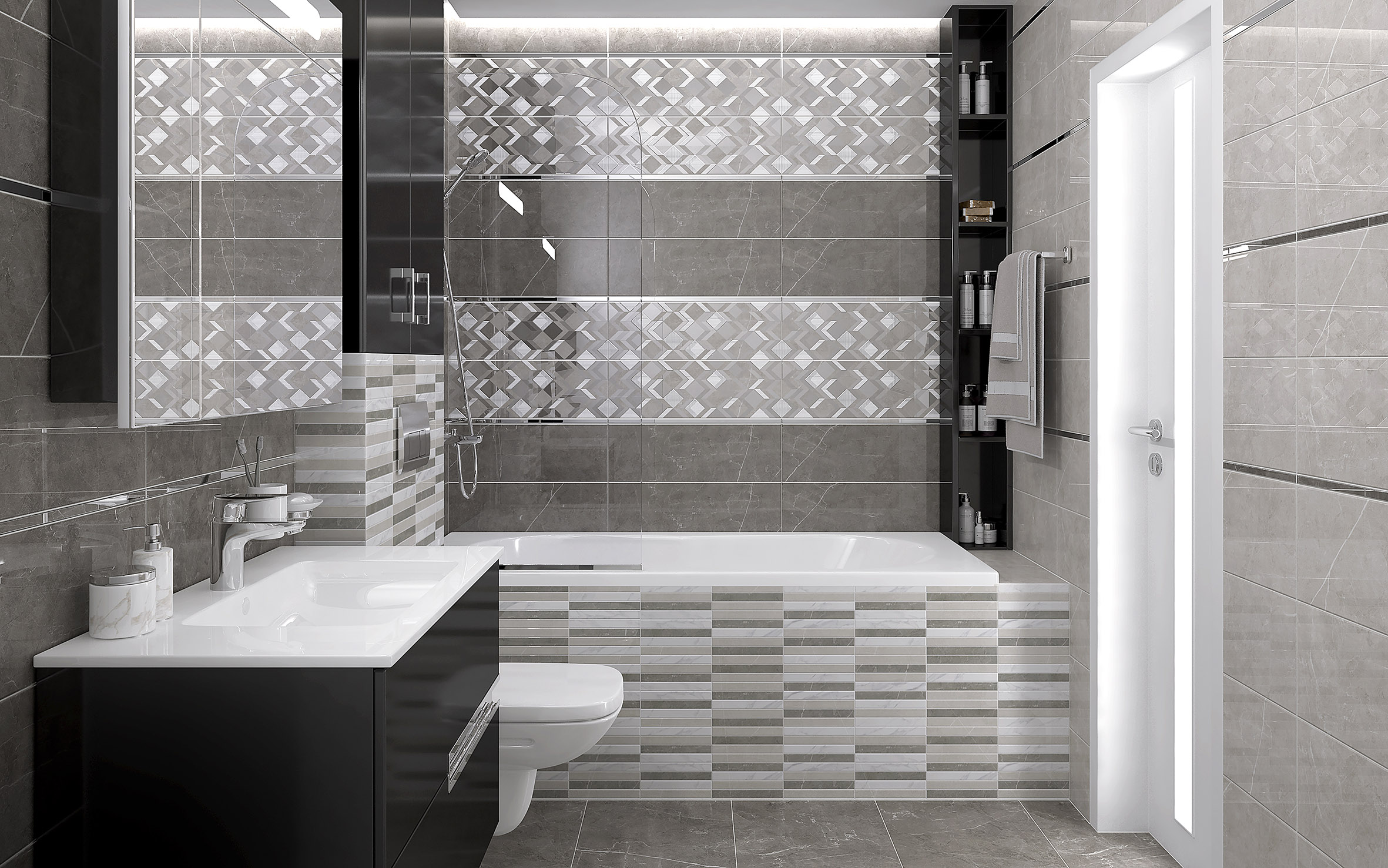 Escada декор мозаичный 20x60