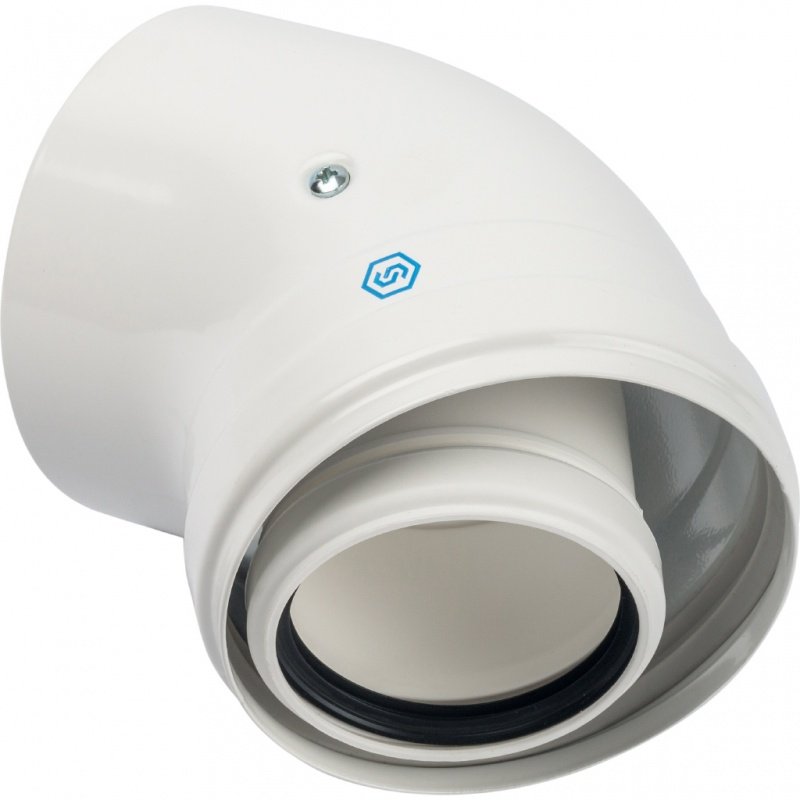 Угол 45° D=60 х 100 для конденсационных котлов STOUT