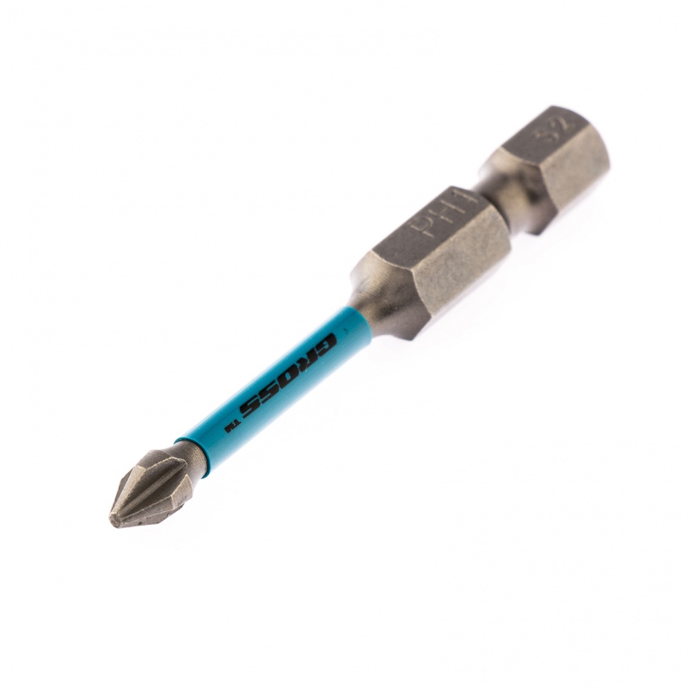 Набор бит торсионных PH1 x 50 мм, для ударных шуруповертов, 2 шт. Gross (11485)