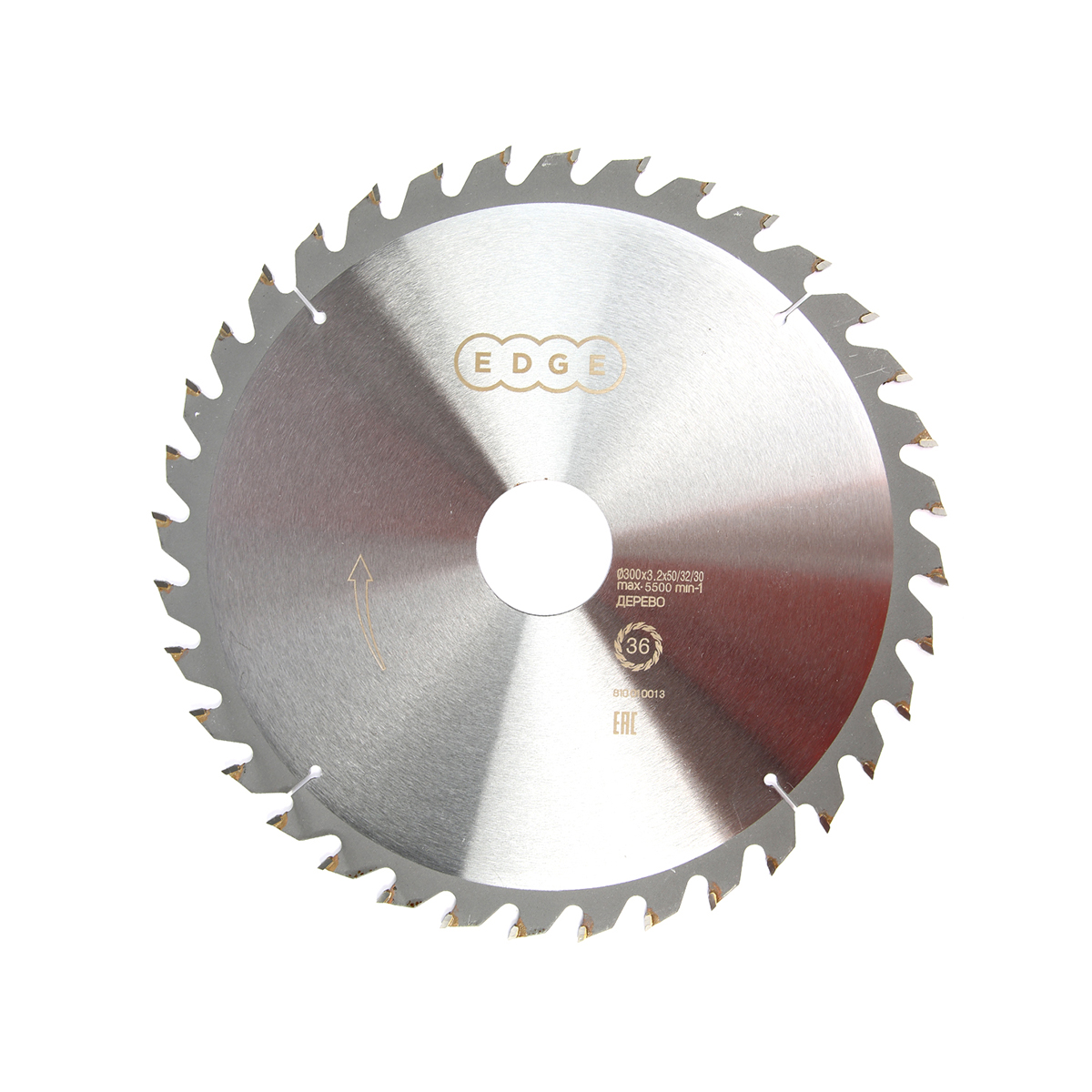 Диск пильный по дереву 300 х 50/32/30 мм, 36 зубьев (1/10) "edge by patriot" 810010013