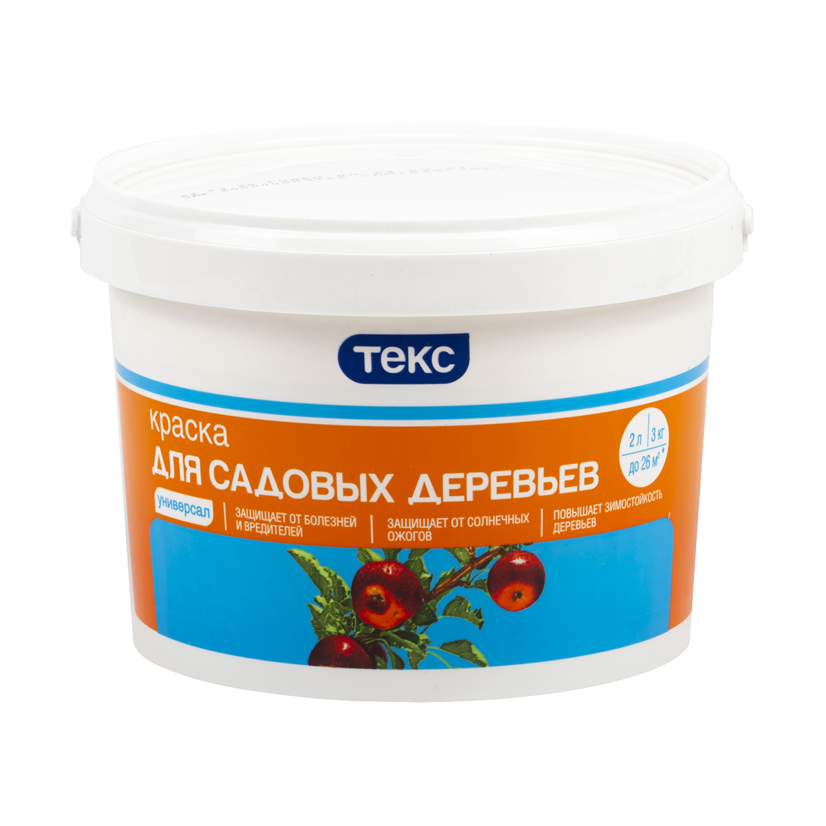 Краска в/д "универсал" для садовых деревьев 3 кг (1) текс