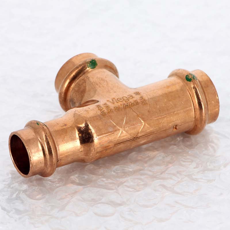 Тройник пресс медный Profipress VIEGA 22х22х18