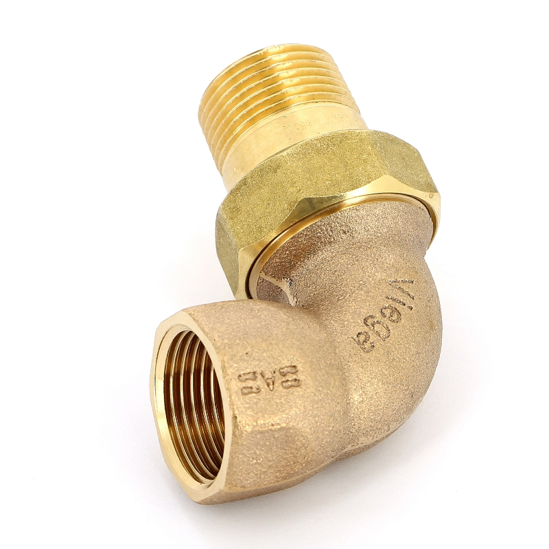 Американка угловая ВН 1/2" с плоской прокладкой бронза VIEGA (348663)