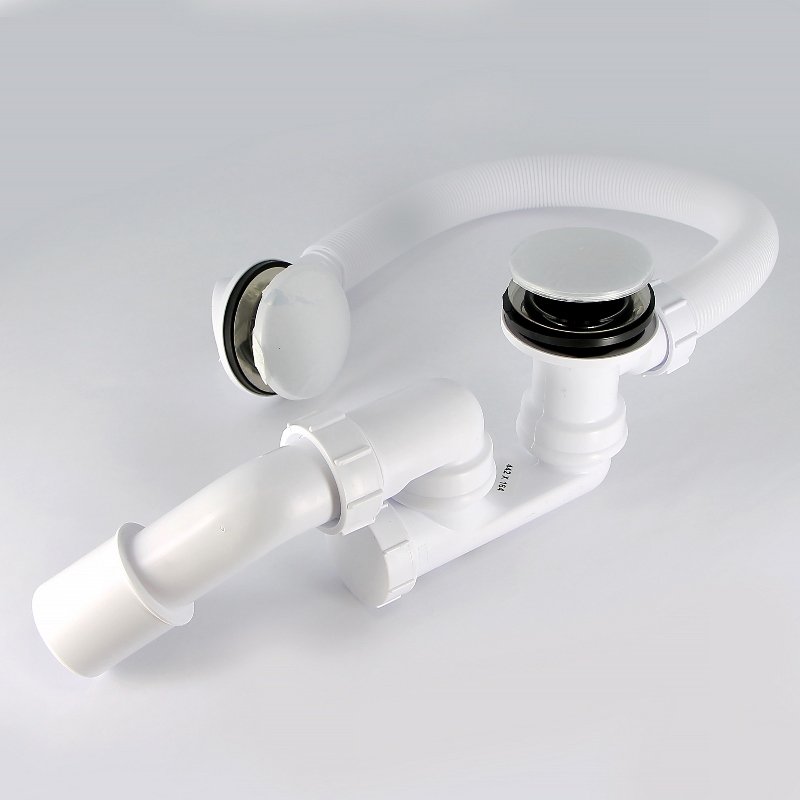 Слив-перелив McALPINE L=500 х 34 мм, гидрозатвор 50 мм, выход 40/50 мм