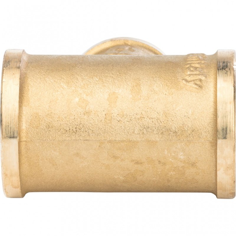 Тройник резьбовой переходной ВР 3/4" x 1/2" x 3/4" латунь STOUT