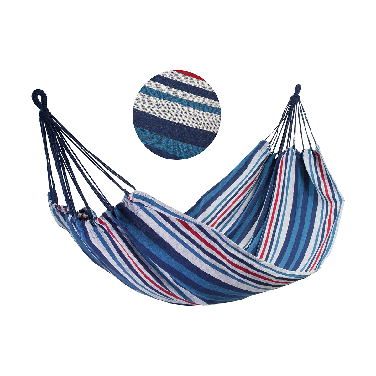 Гамак полотняный (поликоттон) ham-12  230 х 145 см, с чехлом (1/10) "ecos"