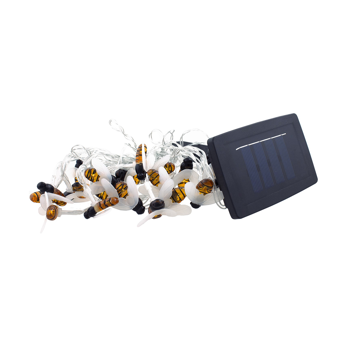 Гирлянда садовая (led) "пчелы" 5,8 м, 2 реж., солнеч. батарея (1/24) "старт"