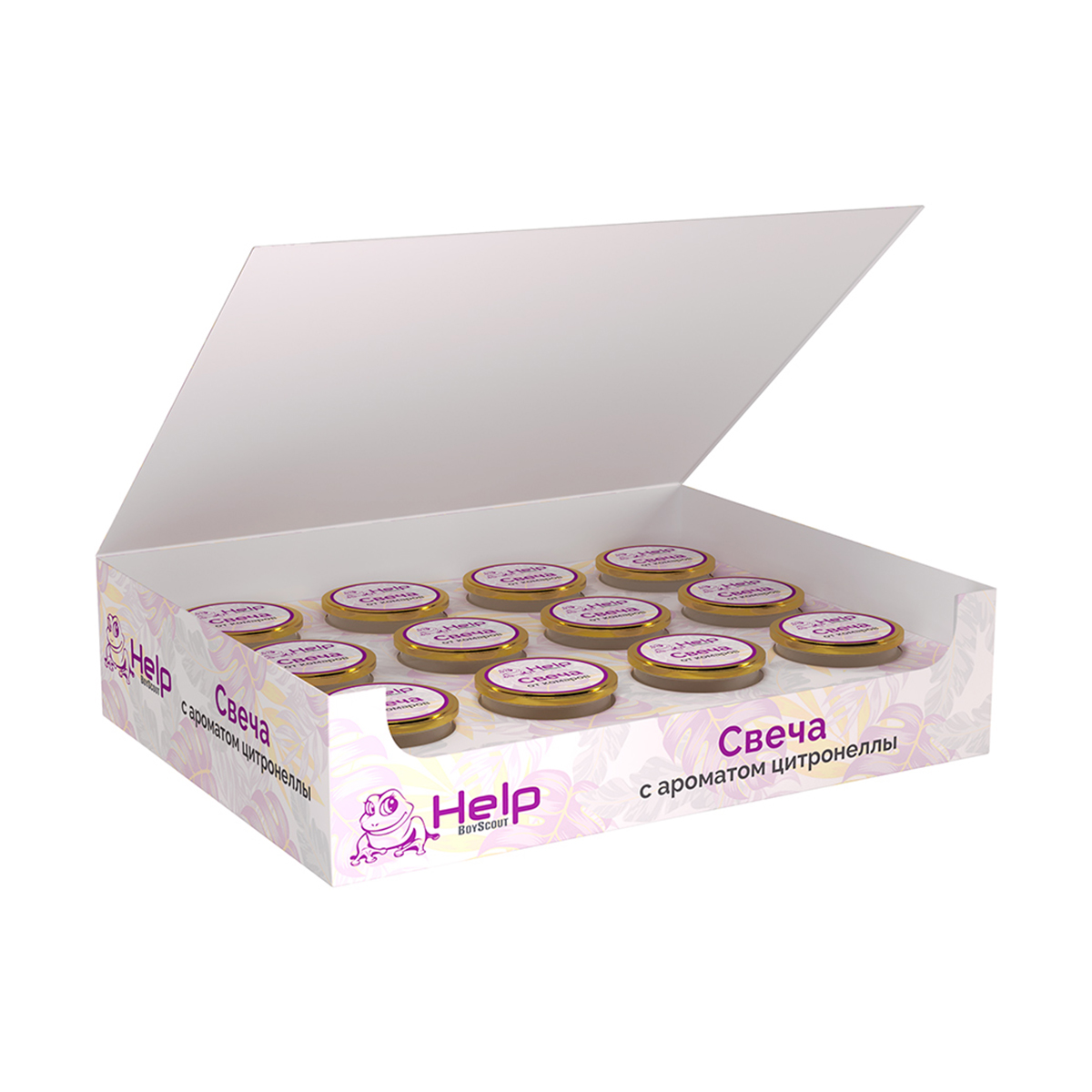 Свеча уличная от комаров (1/12) "help" 80445