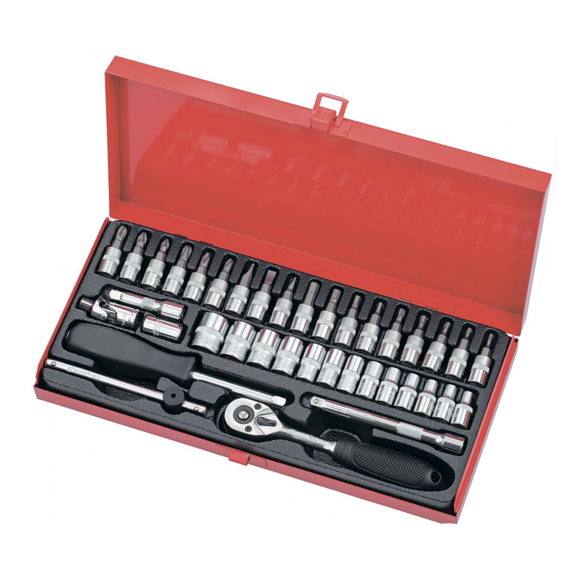 Набор инструментов для автомобиля 1/4" с квадратом (38 предм.) (1/12) "matrix"