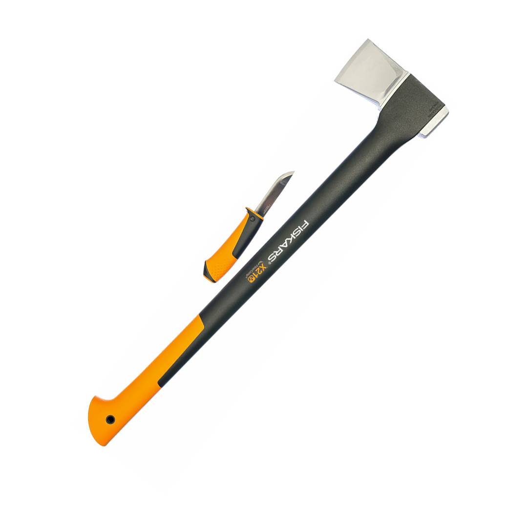 Топор-колун 1,6 кг х21 + универсальный нож (1/2) "fiskars" 1025436