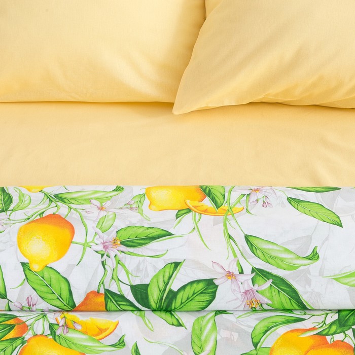 Постельное белье "этель" лимонное утро 1,5 сп. (бязь) (1/7) 4484425
