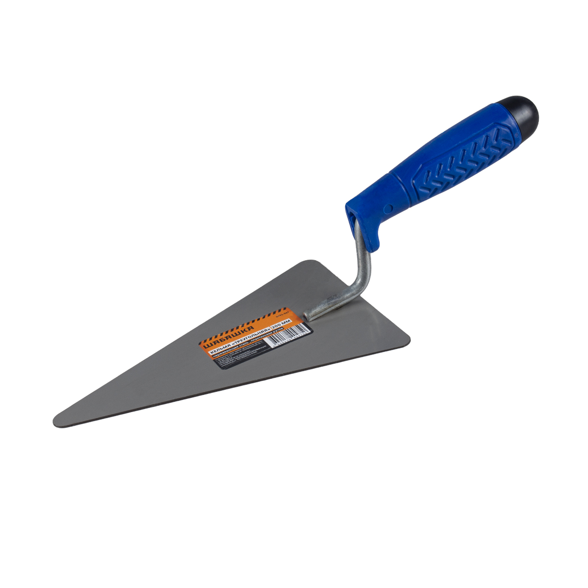 Кельма "треугольник" 200 мм пластм. ручка (1/25) "шабашка" 0021-037