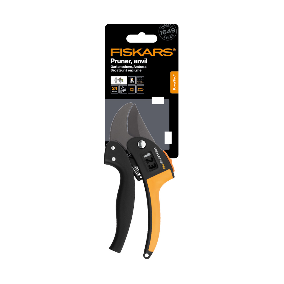 Секатор контактный "powerstept" p83 (1/4) "fiskars" 1000575