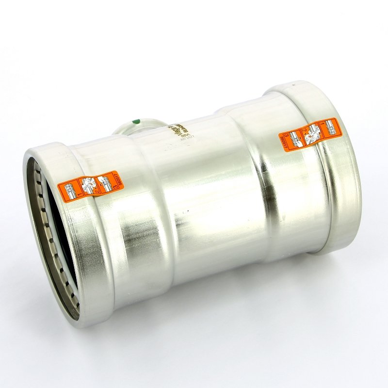 Тройник пресс 89x54x89 нержавеющая сталь Sanpress Inox VIEGA