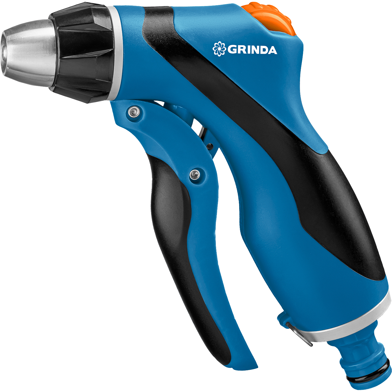 GRINDA F-R, курок спереди, двухкомпонентный, плавная регулировка напора, поливочный пистолет, PROLine (429121)