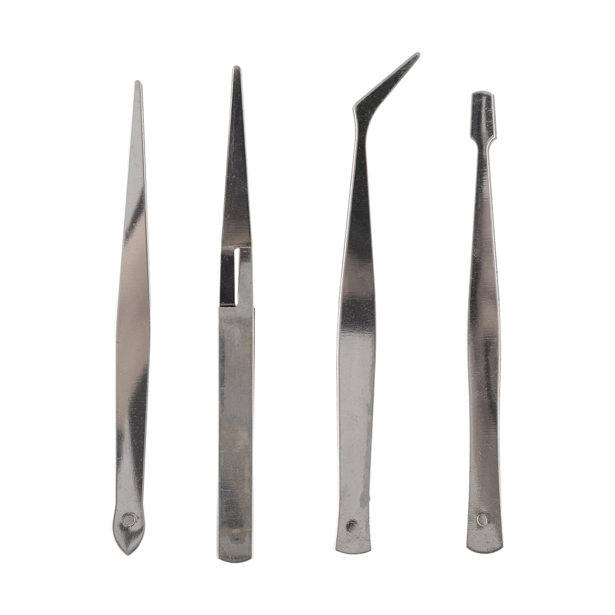 Пинцеты нержав. 120 мм (набор 4 шт.) (1/24/240) "park"