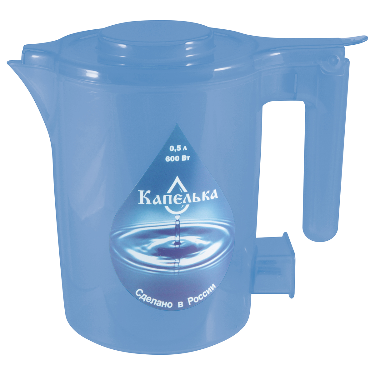 Чайник электр. "капелька" 0,5 л  600 вт (1/32) синий
