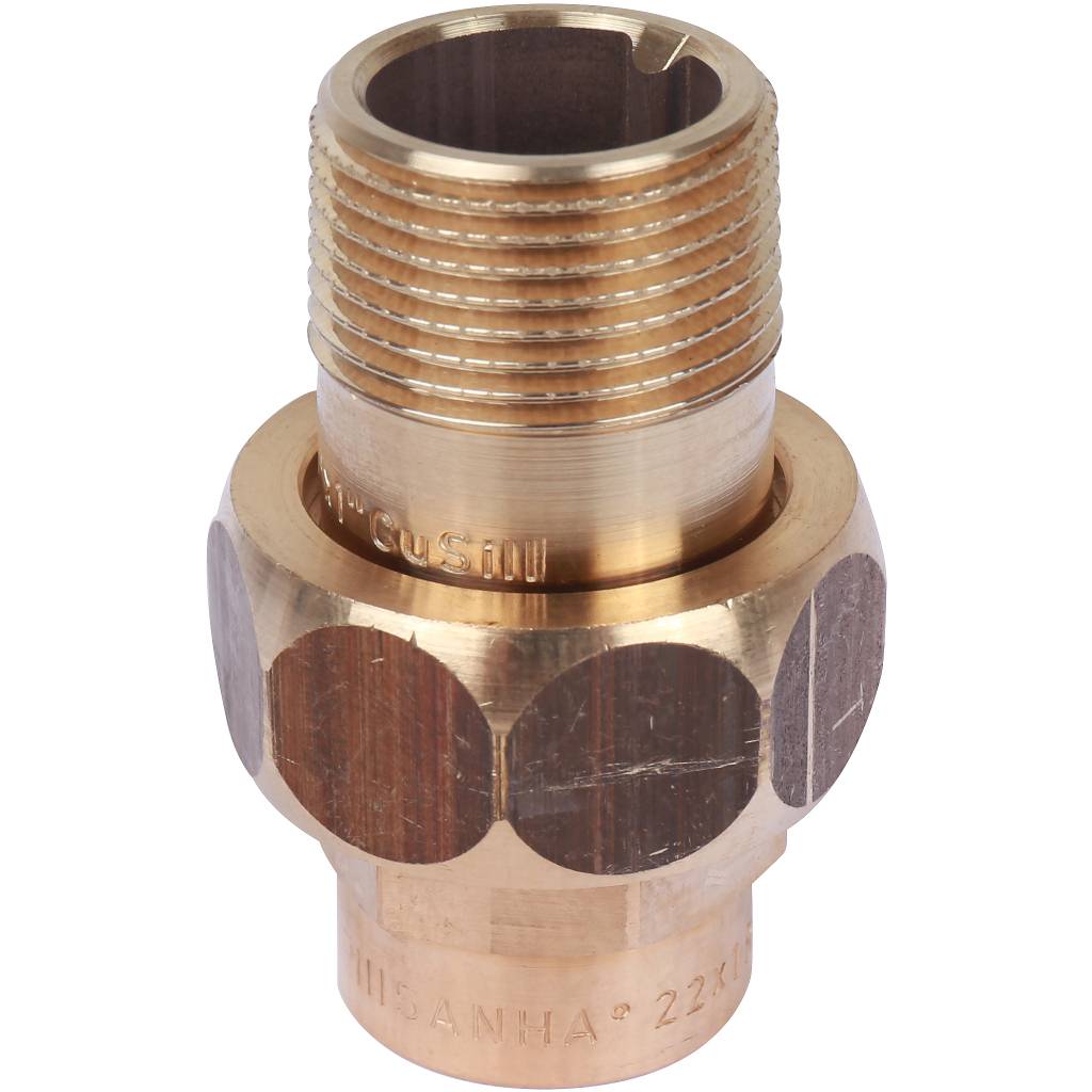 Американка (сгон) 22x1" НР самоуплотняющаяся под пайку бронзовая SANHA 14341221