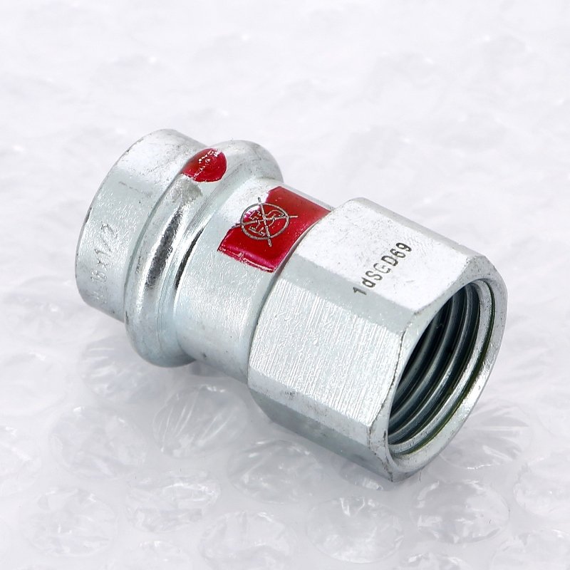 Муфта пресс-В 18x1/2" оцинкованная сталь Prestabo VIEGA