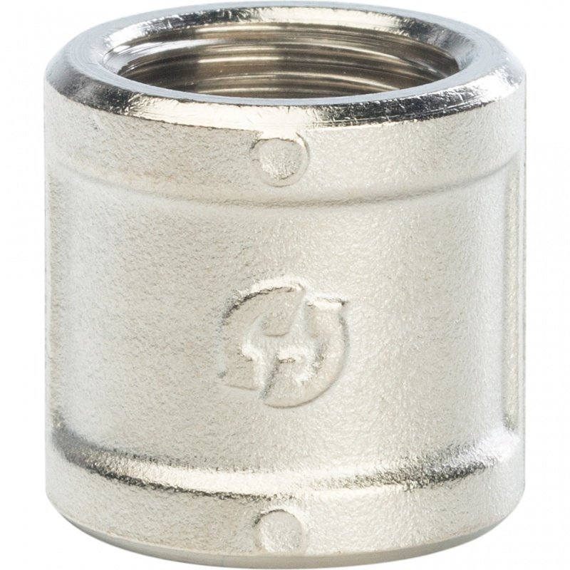 Муфта резьбовая 1/2" ВР никель STOUT