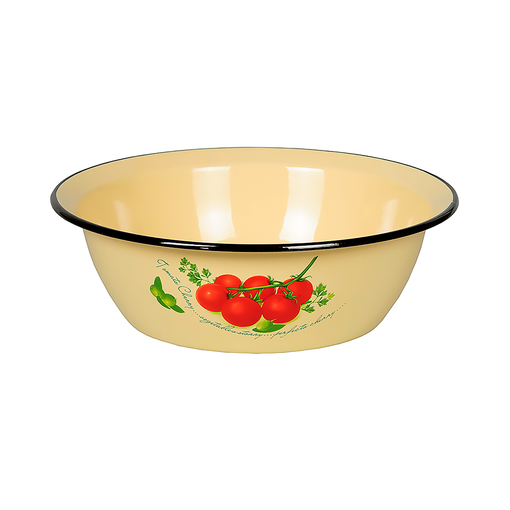 Миска эмалиров. декор. 3,5 л (1/12) "стальэмаль"  1с9с