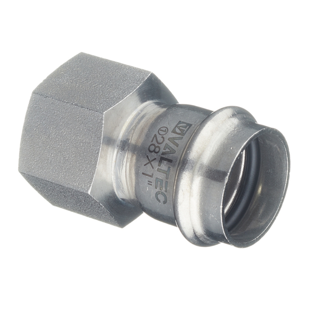 Муфта пресс-В 28 мм х 1" нержавеющая сталь VALTEC