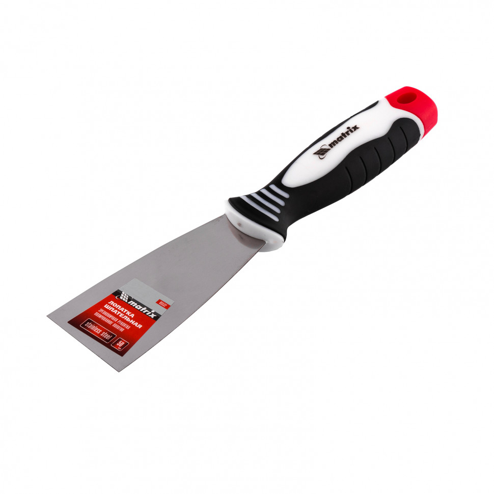 Шпательная лопатка из нержавеющей стали, 50 мм, трехкомпонентная ручка Matrix (85532)