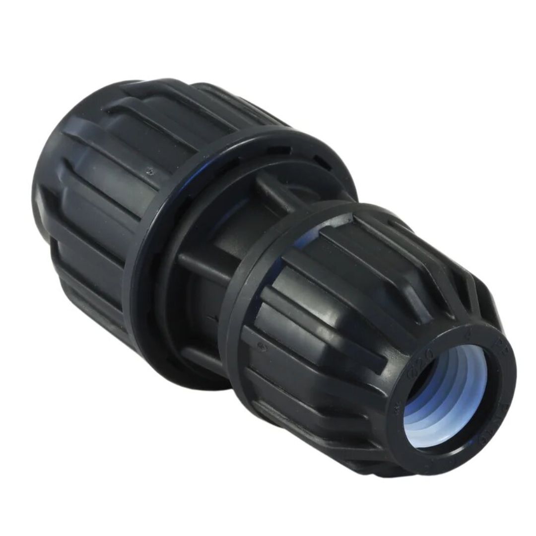 Муфта редукционная 32 х 20 обжим для труб ПНД HEISSKRAFT