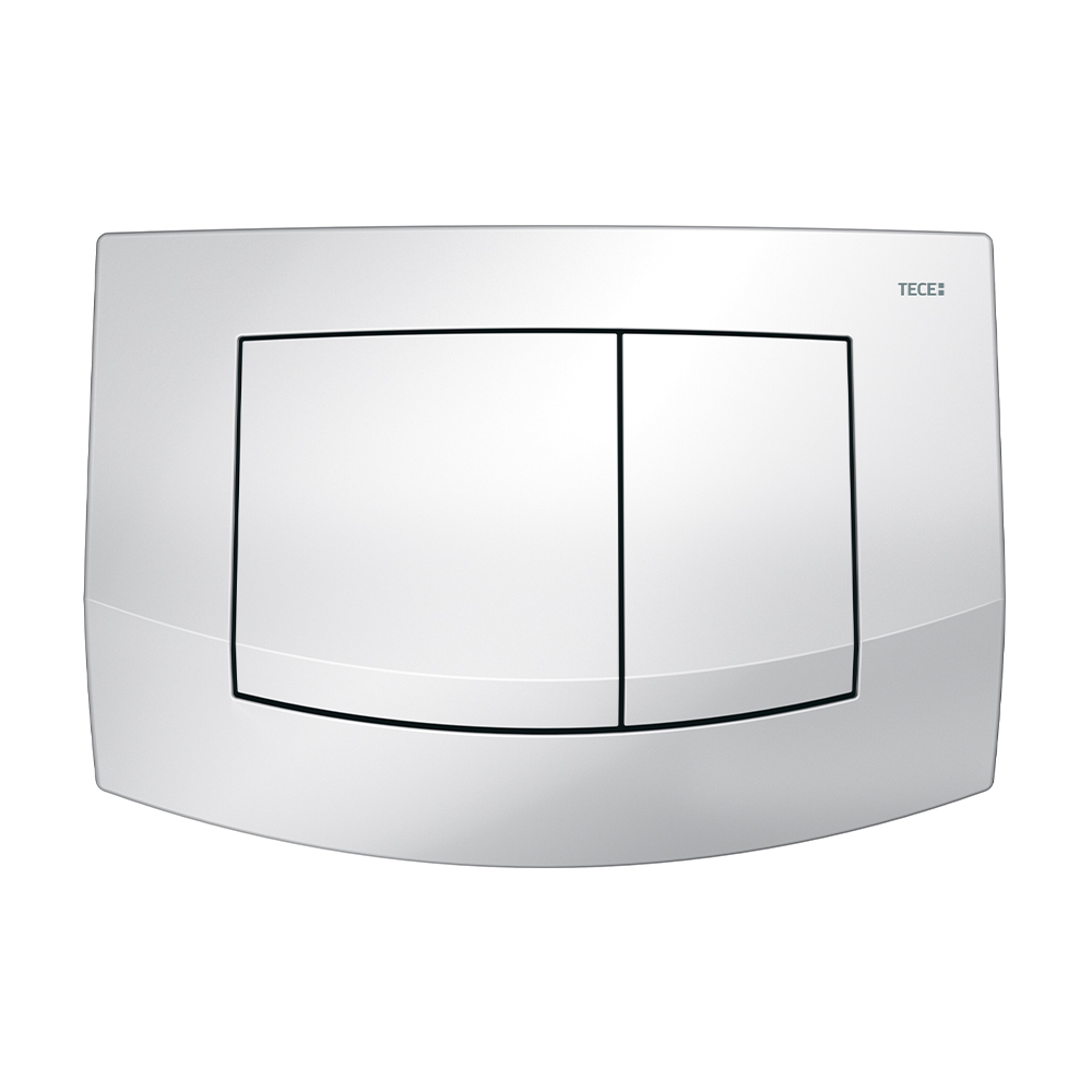 Пластиковая панель смыва TECEambia белая, антибактер. покрытие, для инсталляции, 152 x 214 x 22 мм