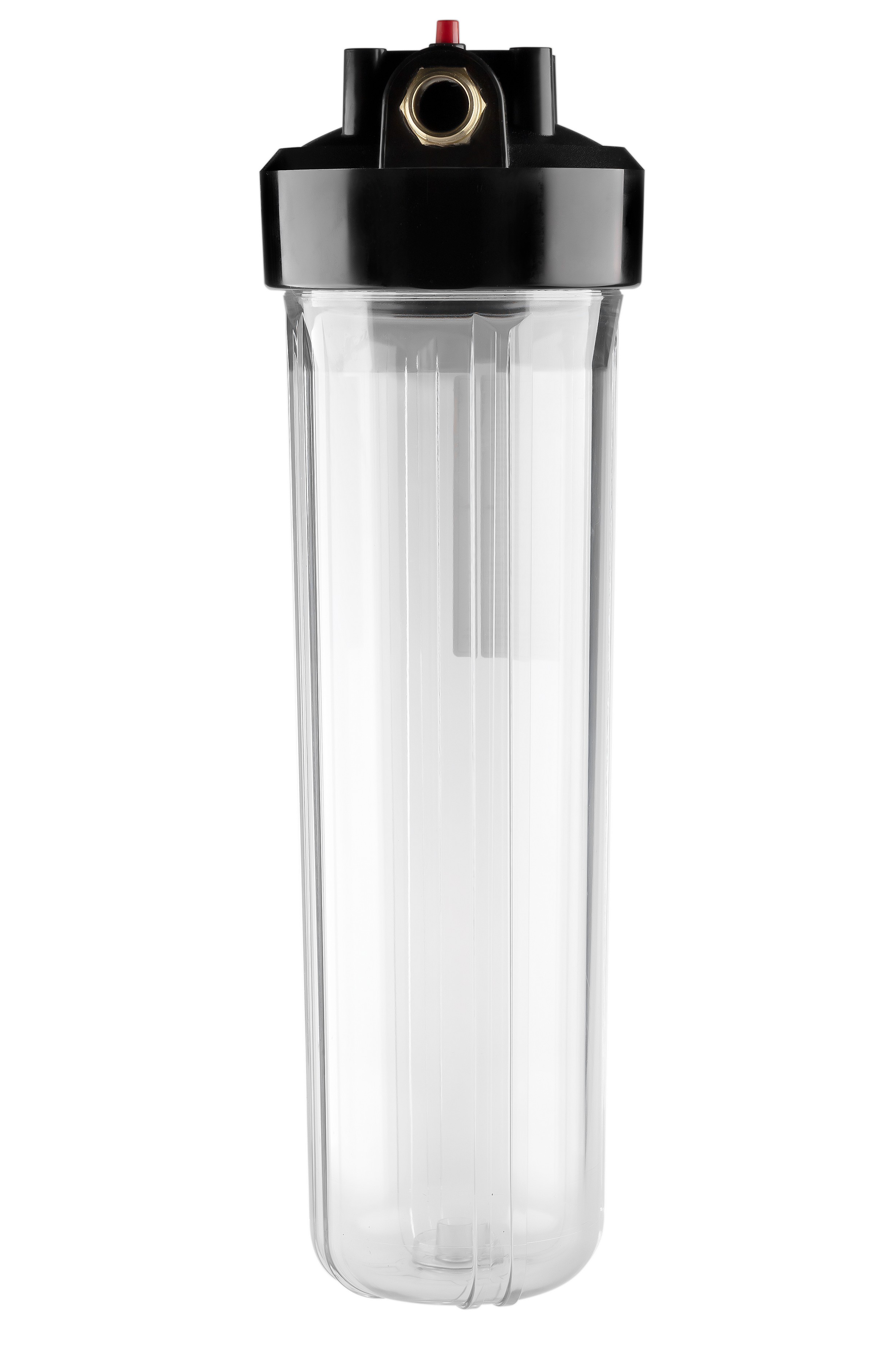 Корпус ГЕЙЗЕР 1" под картридж 20" Big Blue прозрачный для холодной воды, лат. ниппели