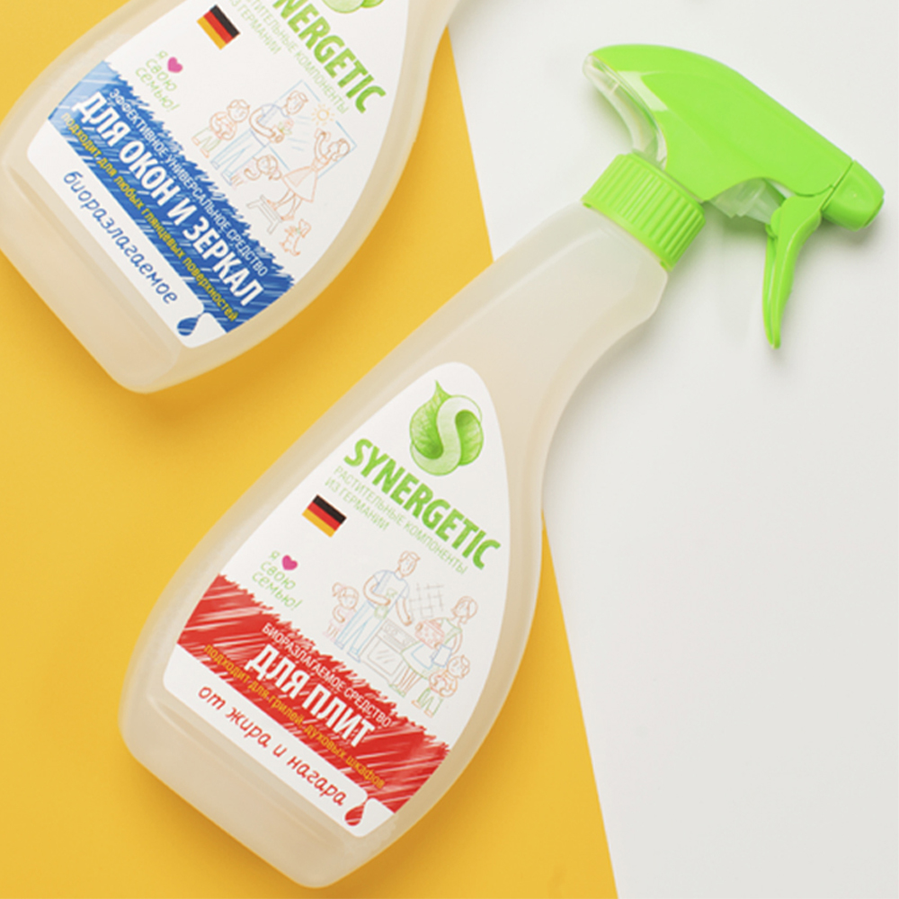 Средство для мытья кухонных плит, сковородок, духовых шкафов  0,5 л (1/8) "синергетик"