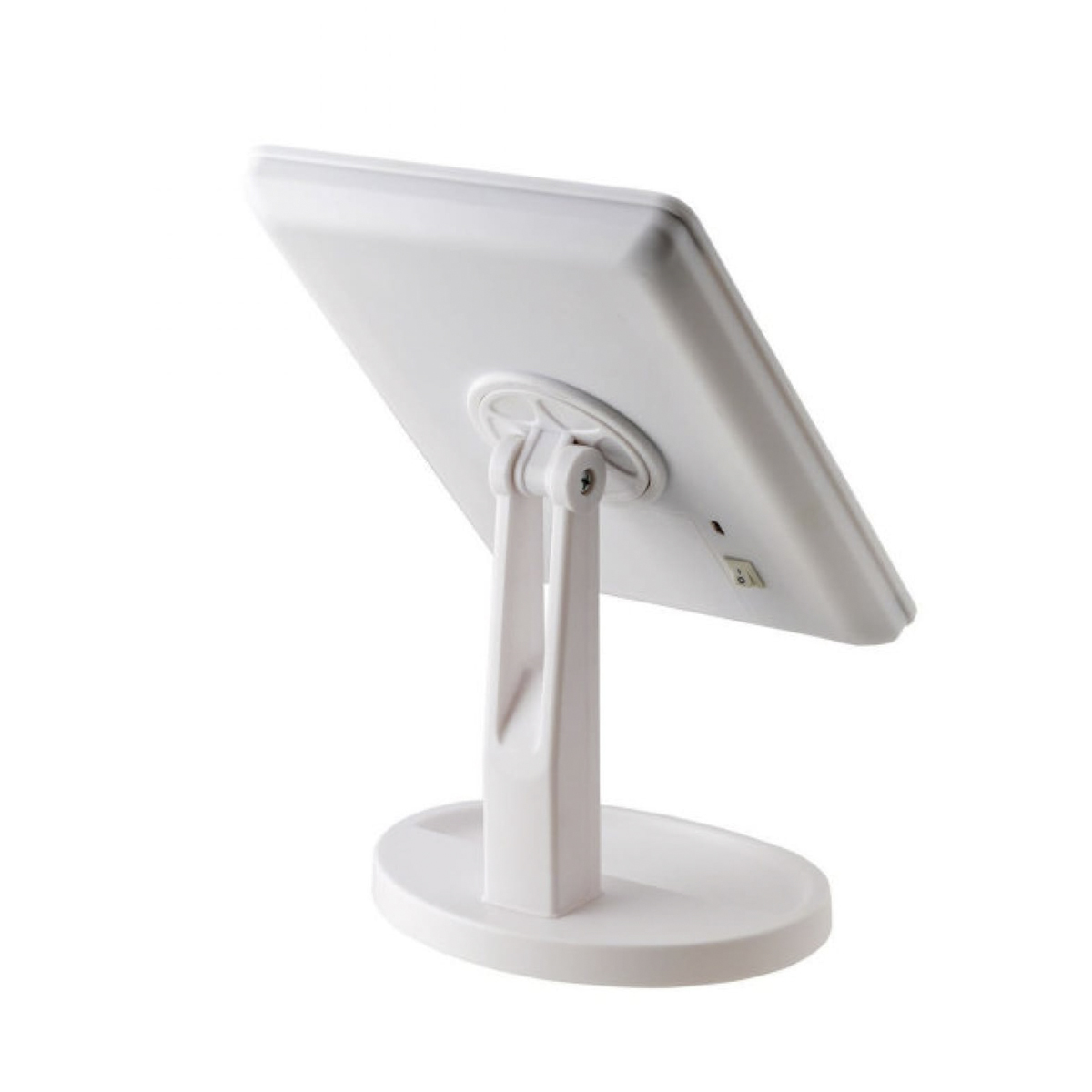 Зеркало косметическое 22*16 см с подсветкой, белое (1/36) "swensa" bsa-mr-002-wht