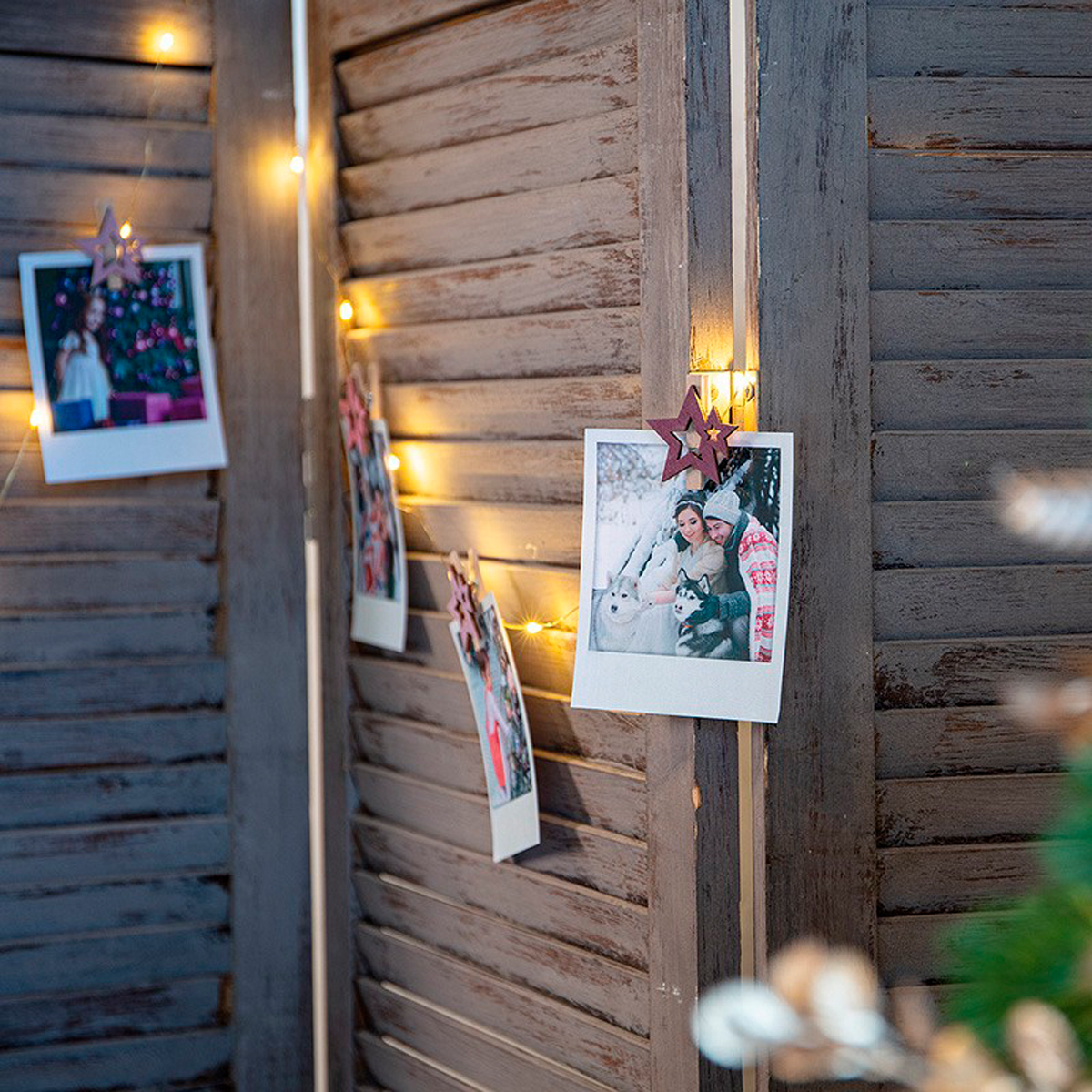 Прищепки декор."звездочки" 16*4,5 cм дерев. (набор 6 шт.) розовые (1/300) "neon-night" 504-034