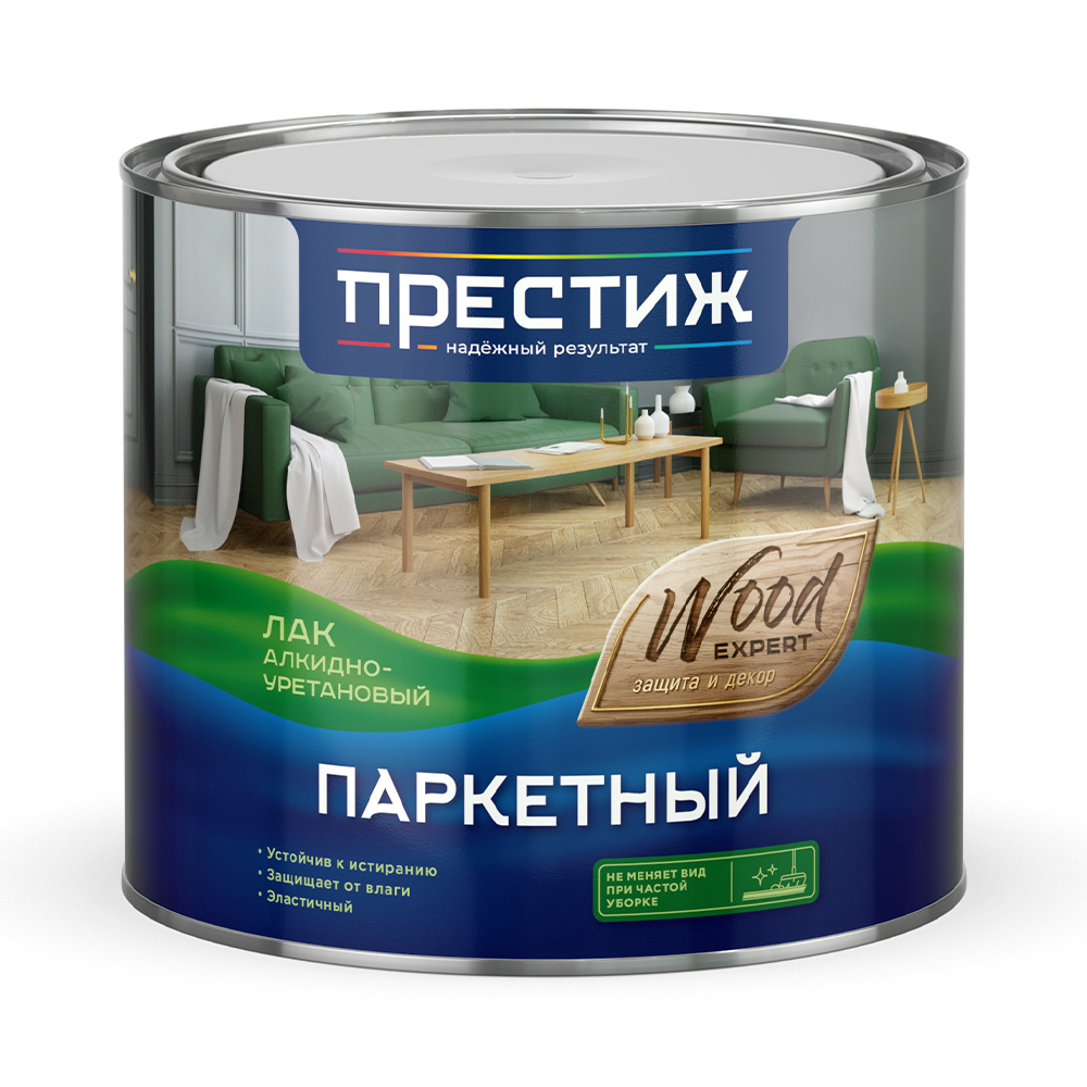 Лак паркетный глянцевый  1,9 л (1/6) "престиж"