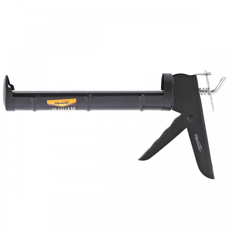 Пистолет для герметика, 310 мл, "полуоткрытый", круглый шток 7 мм, утолщенные стенки Sparta (886365)