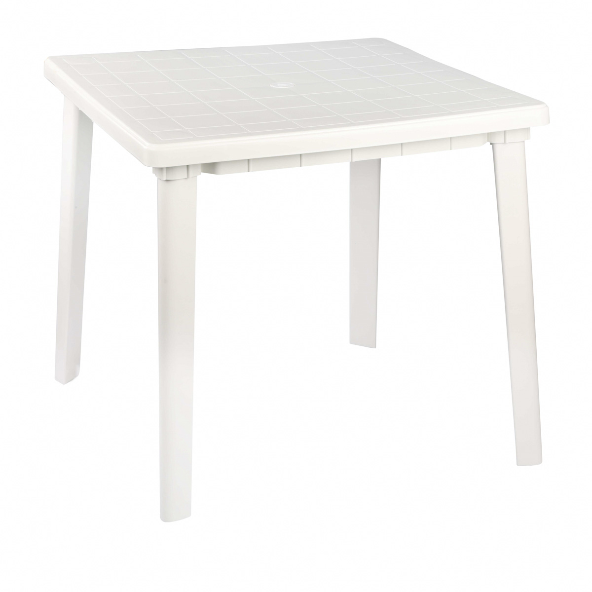 Стол пласт. квадрат. 80*80*74 см (белый) (1) "альтернатива" м2593