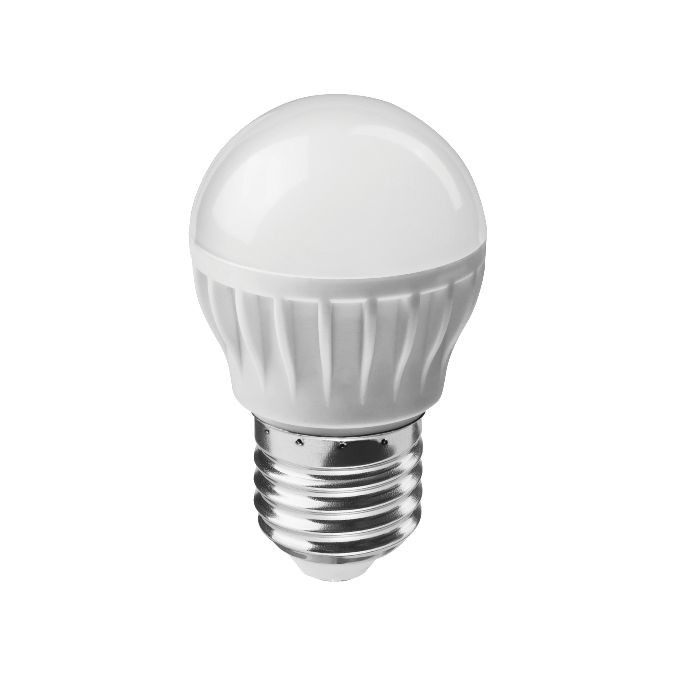 Лампа светодиодная (led)  "онлайт" g45  шар  06w 2700 к  e27, матов., тепл. свет (10/100)  71 645