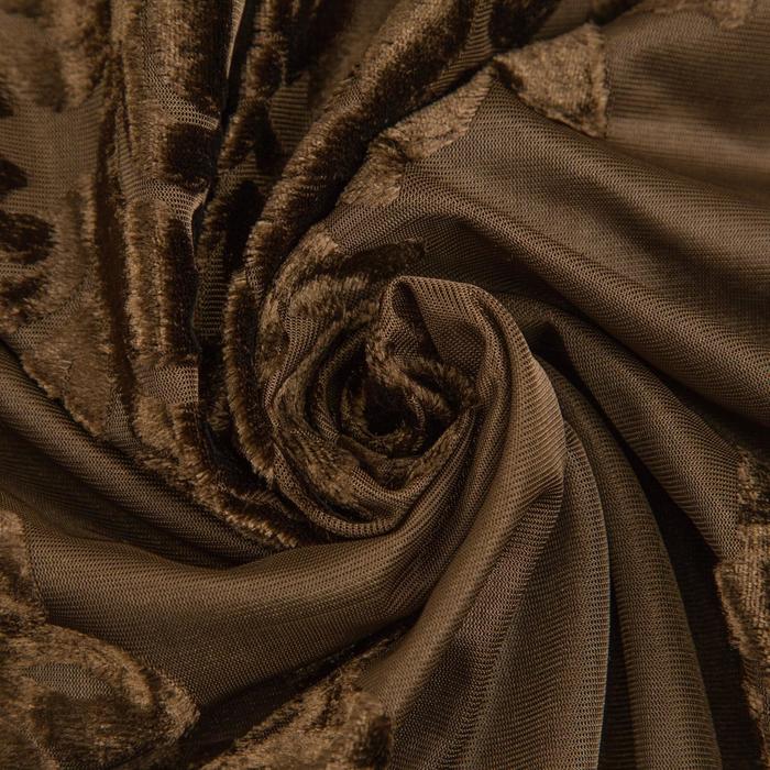 Тюль "ренессанс шоколадный пудинг" 240*265 см (1/7) "этель" 2902360