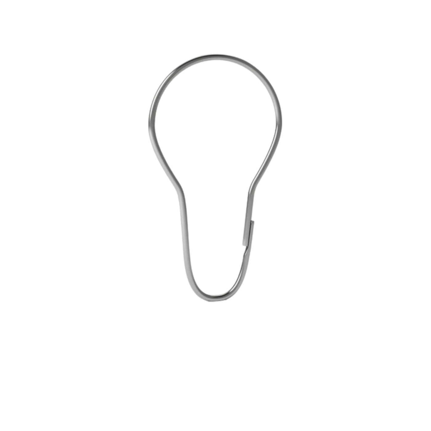 Кольца для штор в ванную металлич. набор 12 шт. (хром) (1/50) "iddis" rinmch0i15