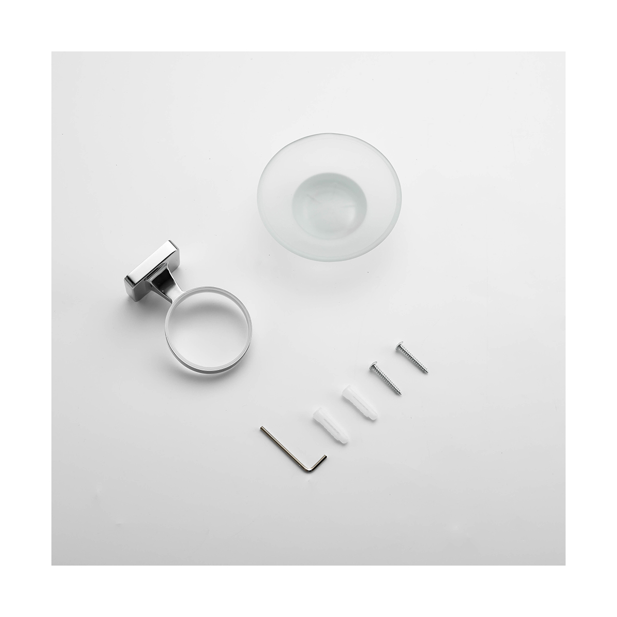 Мыльница с держателем r15002 (нерж.сталь), хром (1/20/80) "frud"