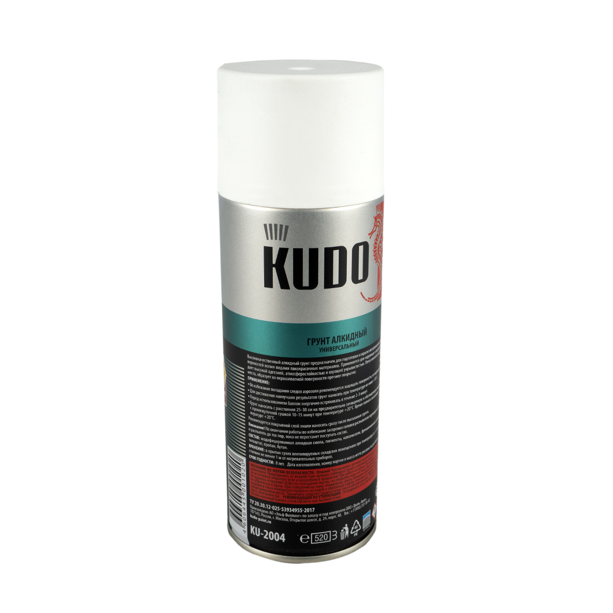 Грунт аэрозоль белый 520 мл (12) "kudo" ku-2004